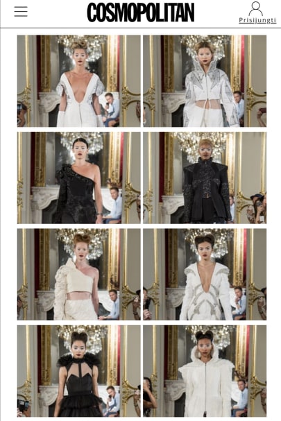 Revue de presse défilé couture "Black Snow & White Storm"