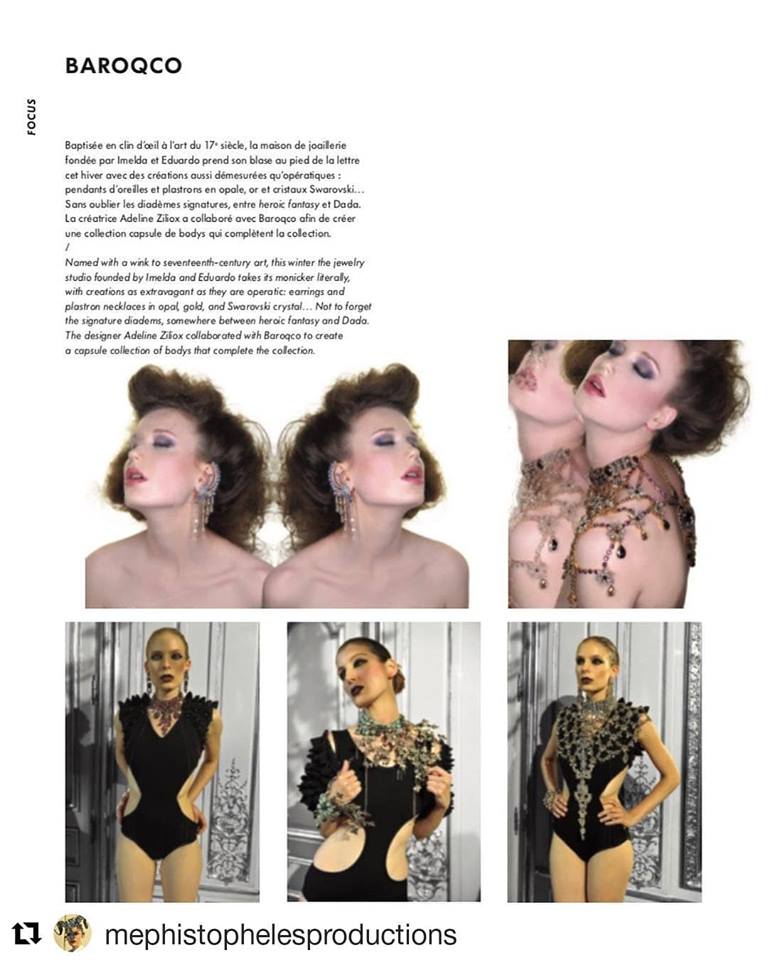 Adeline Ziliox dans L’officiel Paris