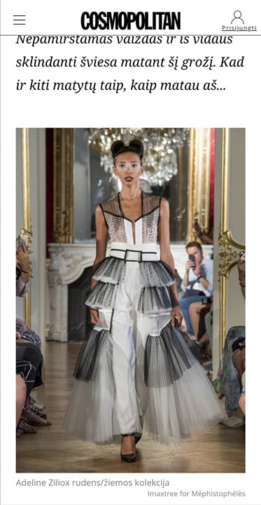 Revue de presse défilé couture "Black Snow & White Storm"