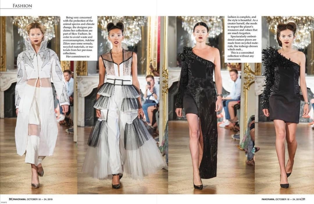 Revue de presse défilé couture "Black Snow & White Storm"