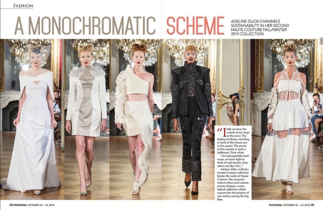 Revue de presse défilé couture "Black Snow & White Storm"