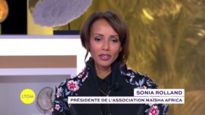 Sonia Rolland porte une création d'Adeline Ziliox