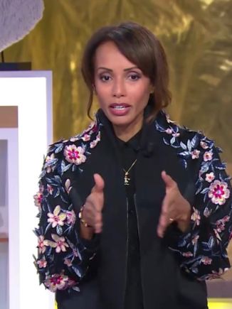 Sonia Rolland porte une création d'Adeline Ziliox