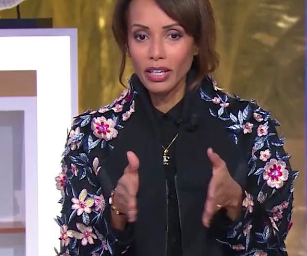 Sonia Rolland porte une création d'Adeline Ziliox