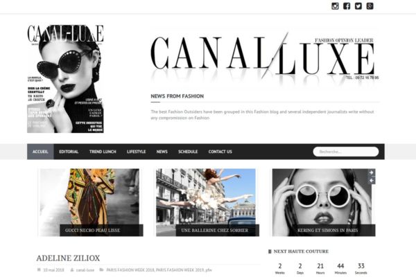 Article Canal Luxe