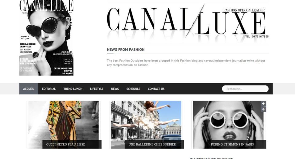 Article Canal Luxe